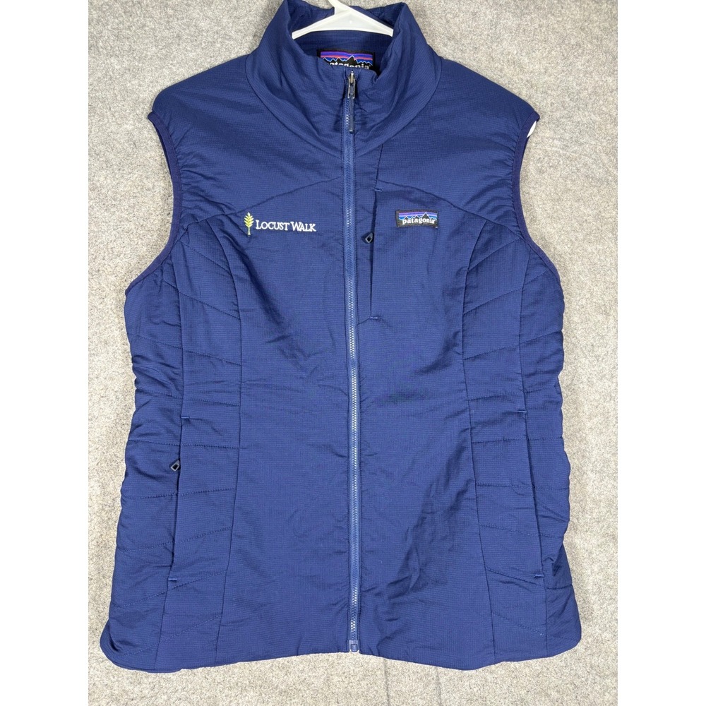 Patagonia Nano-Air Vest Womens Large Blue Full Zip Insulated 84276 Locust Walk